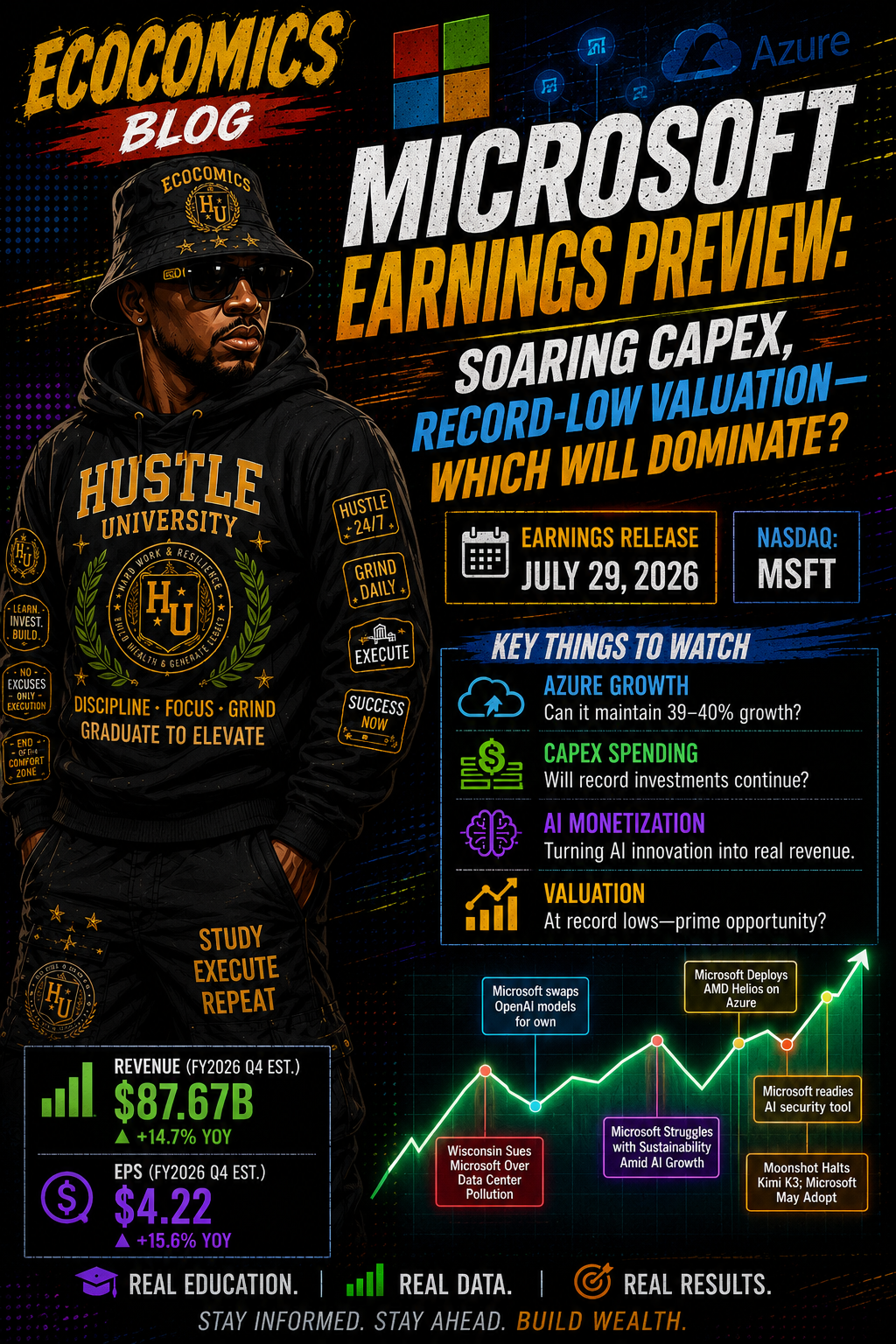 ECOCOMICS BLOG Microsoft Earnings Preview: Can AI Growth Outweigh Record Spending?