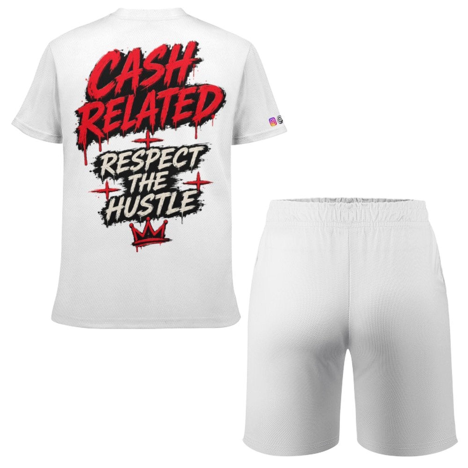 Ecocomics Cash Related White Teen T-shirt Set