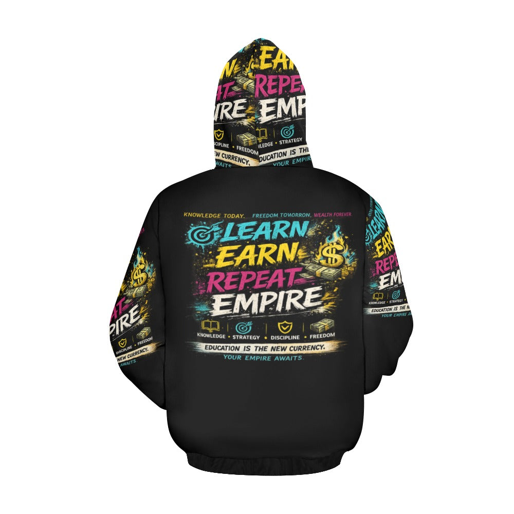 EcoComics Learn • Invest • Repeat Hoodie – Black