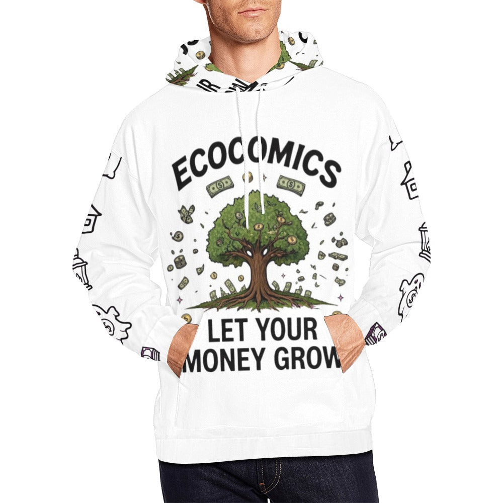 Ecocomics White Let Your Money Grow Hoodie (USA Size)