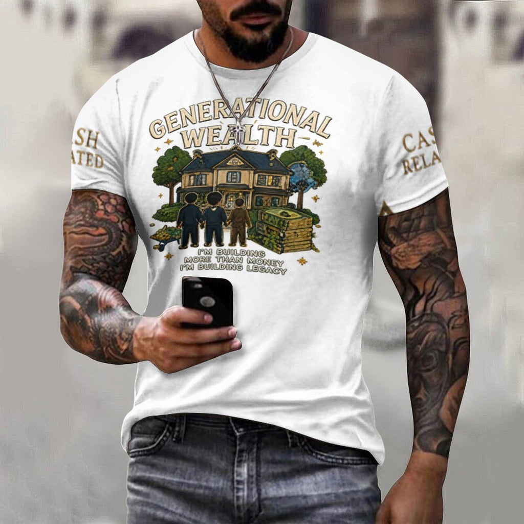Ecocomics Cash Related Generational Wealth Cotton T-Shirt