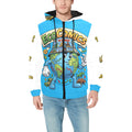 Ecocomic Bubble Jacket Blue & White Hooded Jacket