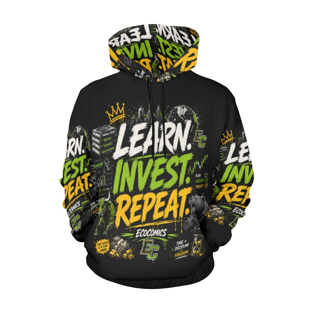 EcoComics Learn • Invest • Repeat Hoodie – Gold