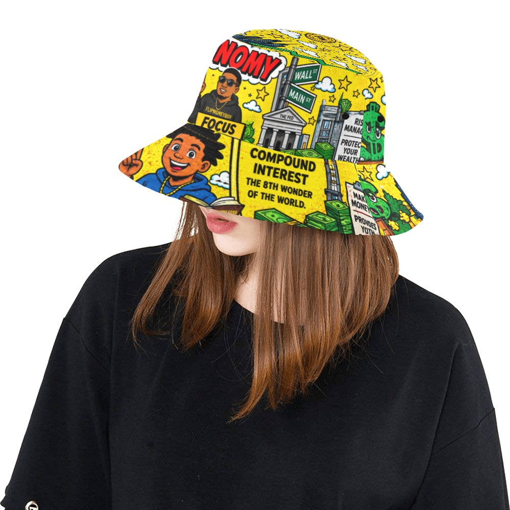 Ecocomics World Yellow Bucket Hat