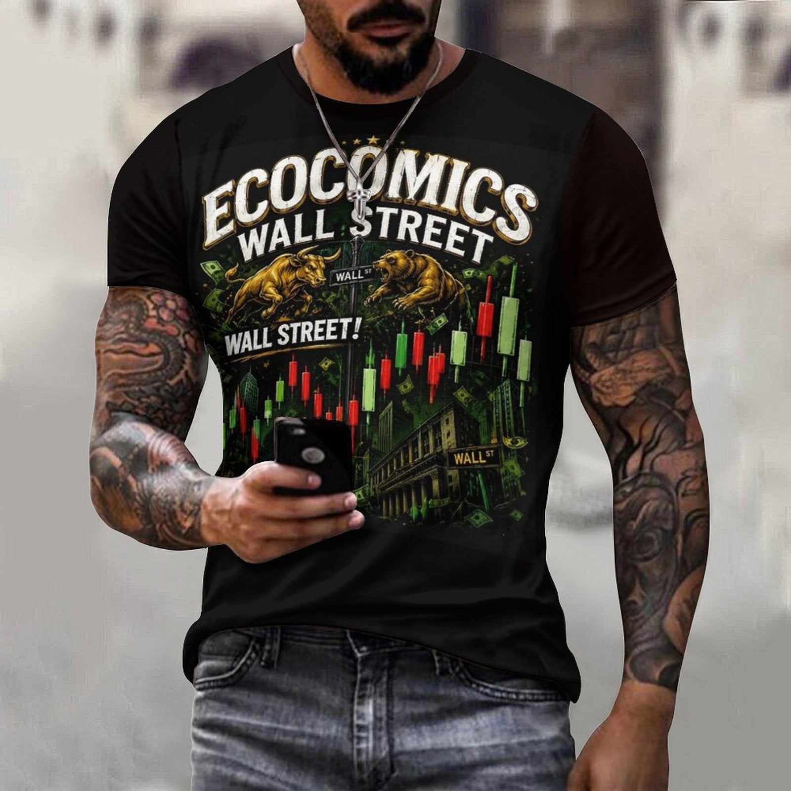 Ecocomics Wall Street Cotton T-Shirt