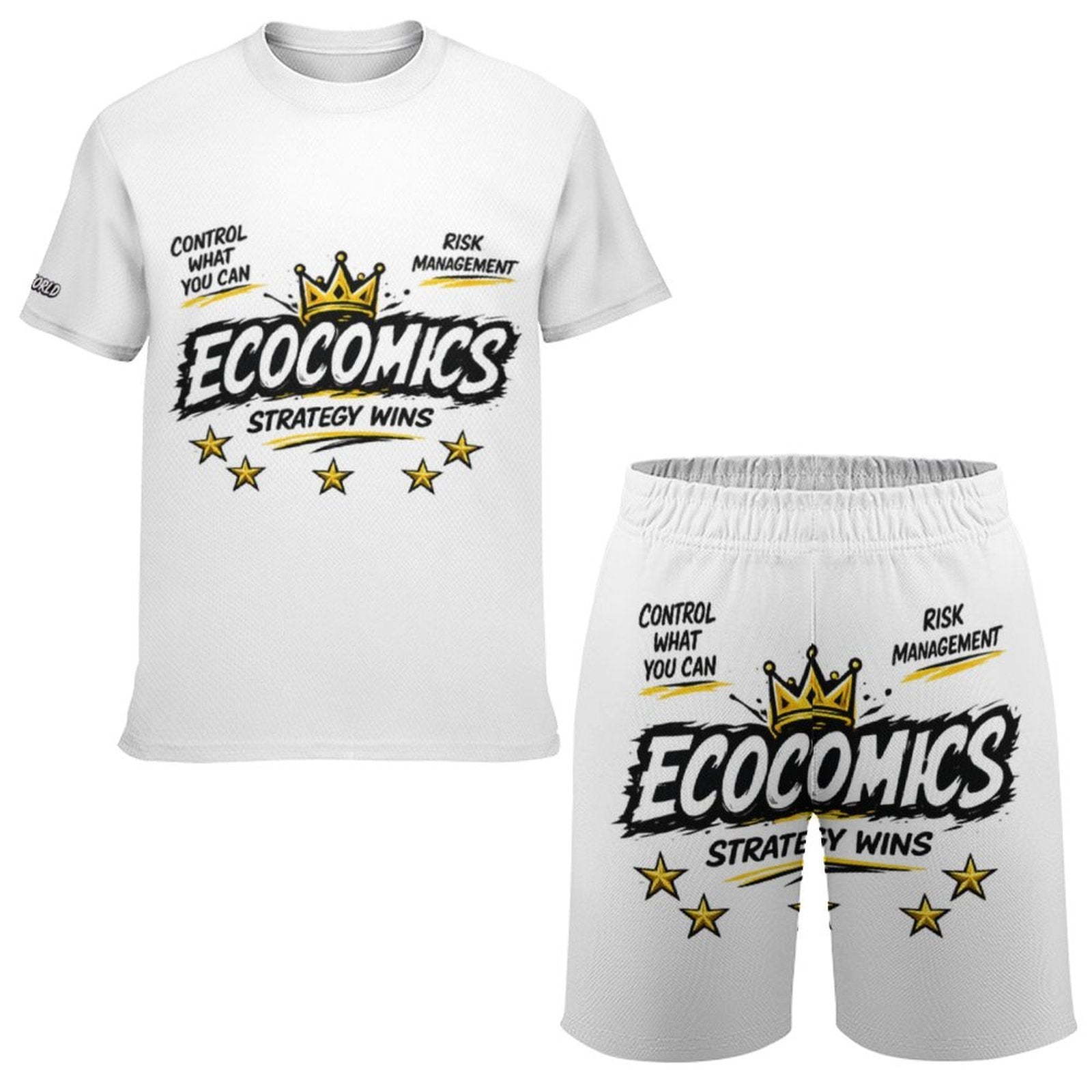 Ecocomics Strategy Wins Teen T-shirt Set White