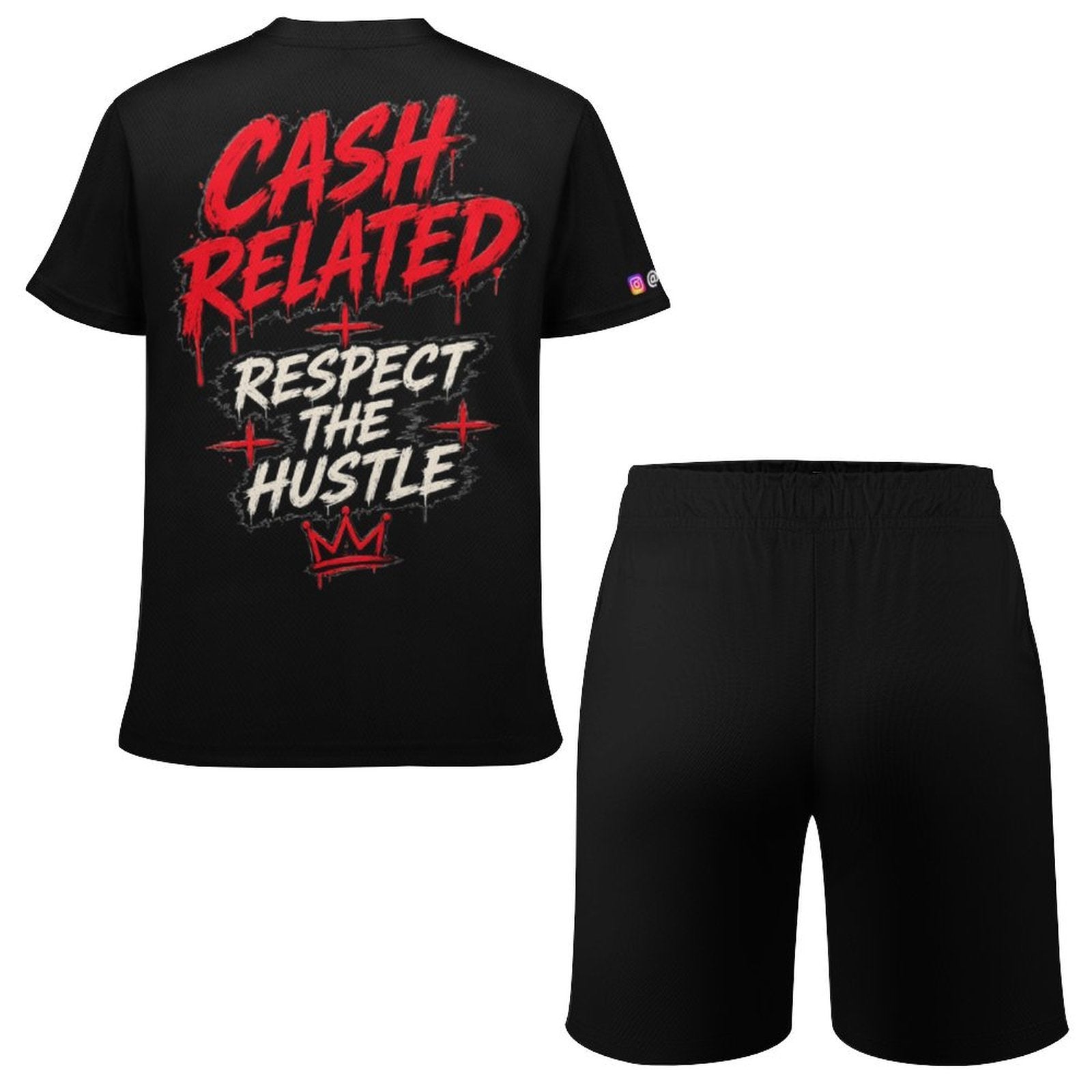 Ecocomics Cash Related Black Teen T-shirt Set