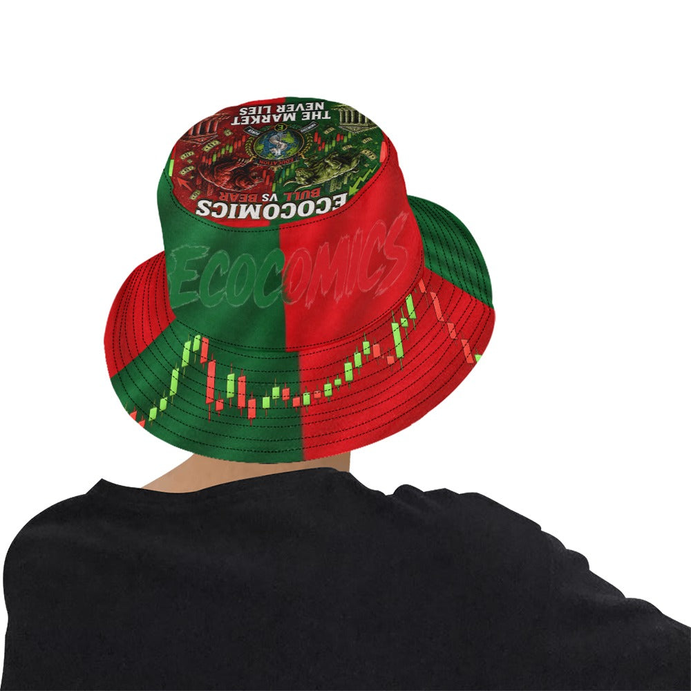 Ecocomics Bulls And Bears Bucket Hats