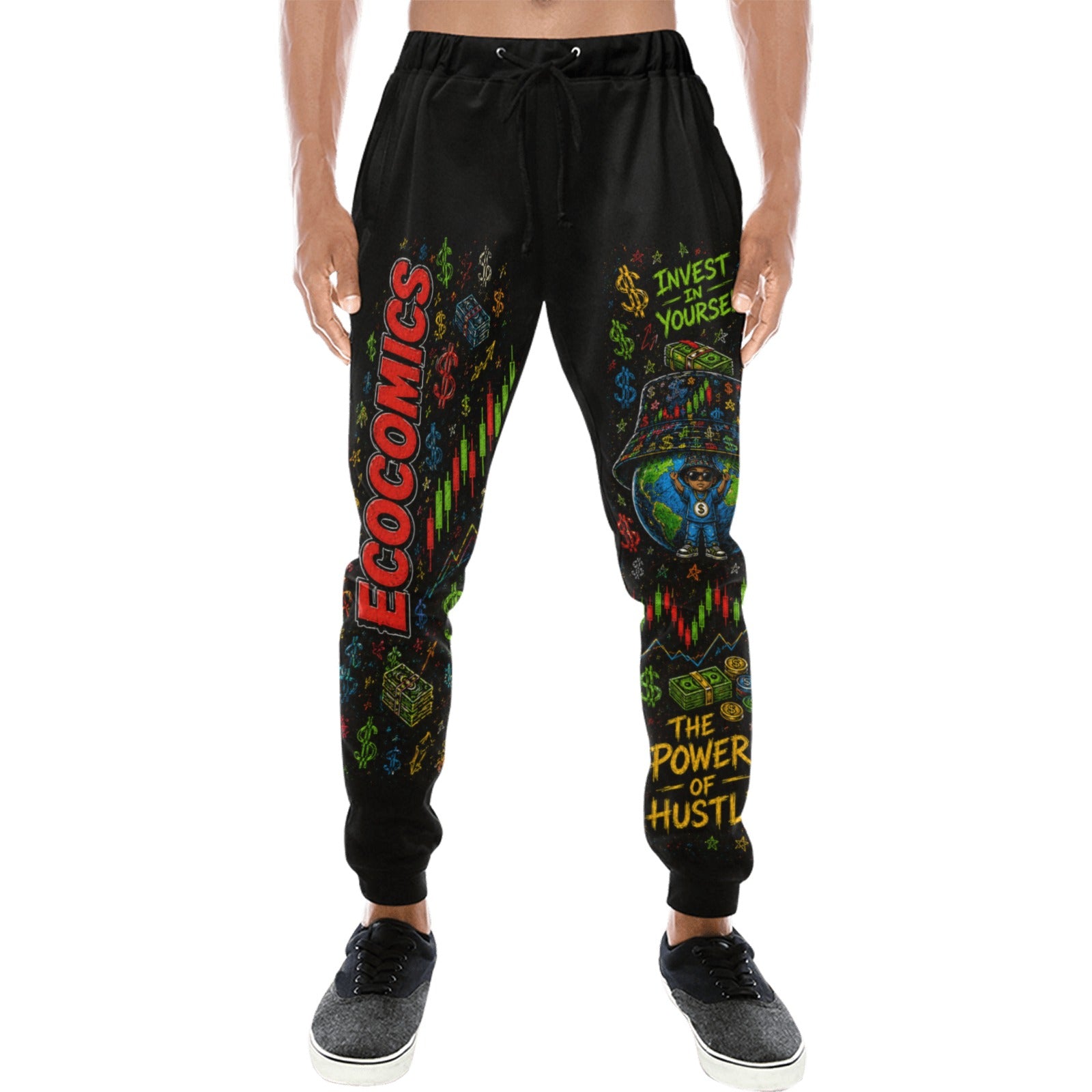 EcoComics Candlestick Chart Graphic Jogger Sweatpants