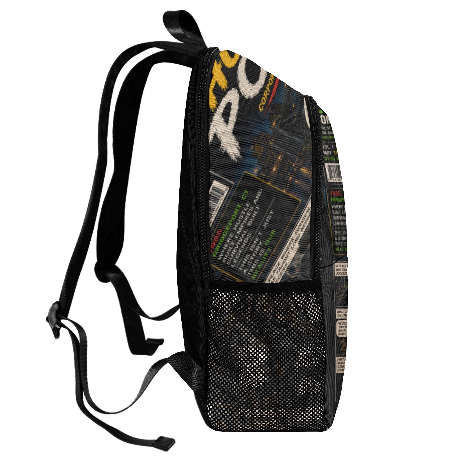 EcoComics "The Power of Hustle" Backpack | Laptop & School Book Bag