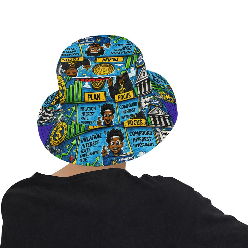 EcoComics Signature Logo Bucket Hat –Blue