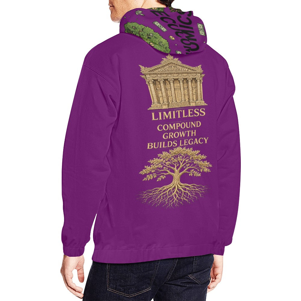Ecocomics Purple Let Your Money Grow Hoodie (USA Size)