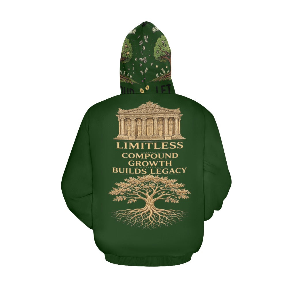 Ecocomics green Let Your Money Grow Hoodie (USA Size)