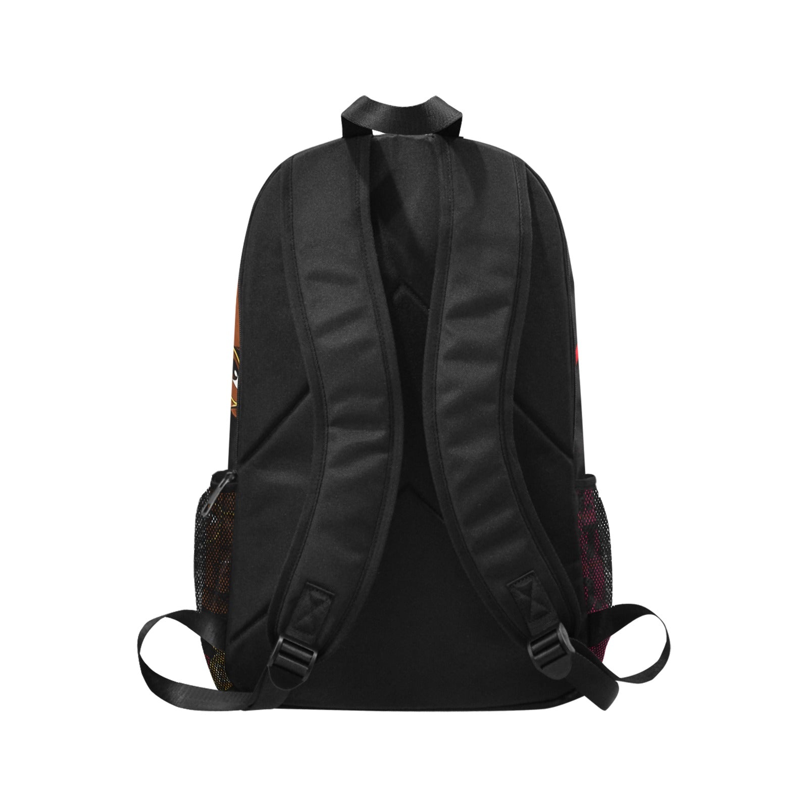 Ecocomics Pink Backpack Fabric Backpack with Side Mesh Pockets
