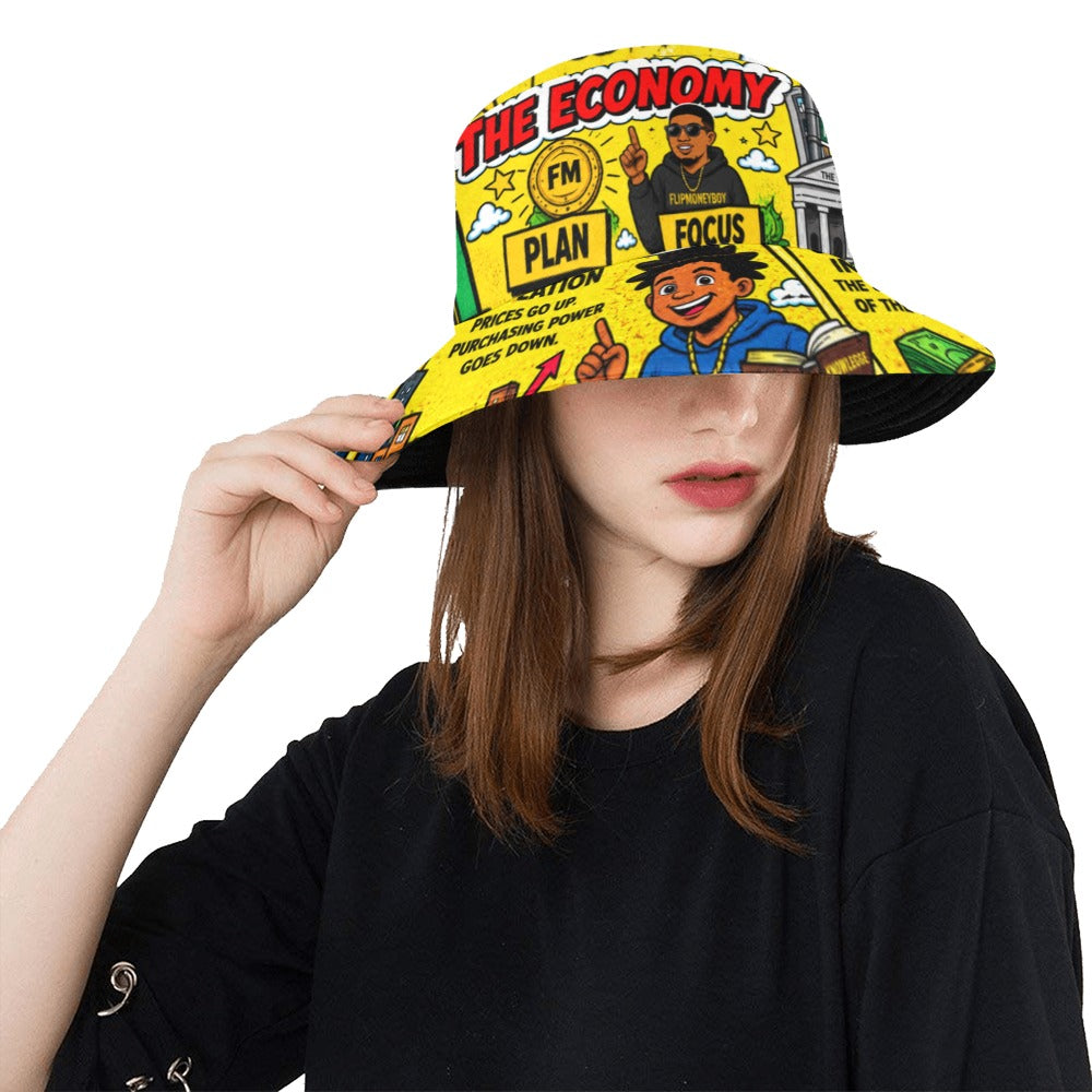 Ecocomics World Yellow Bucket Hat
