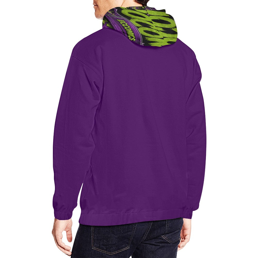 learn invest repeat purple hoodie (USA Size)