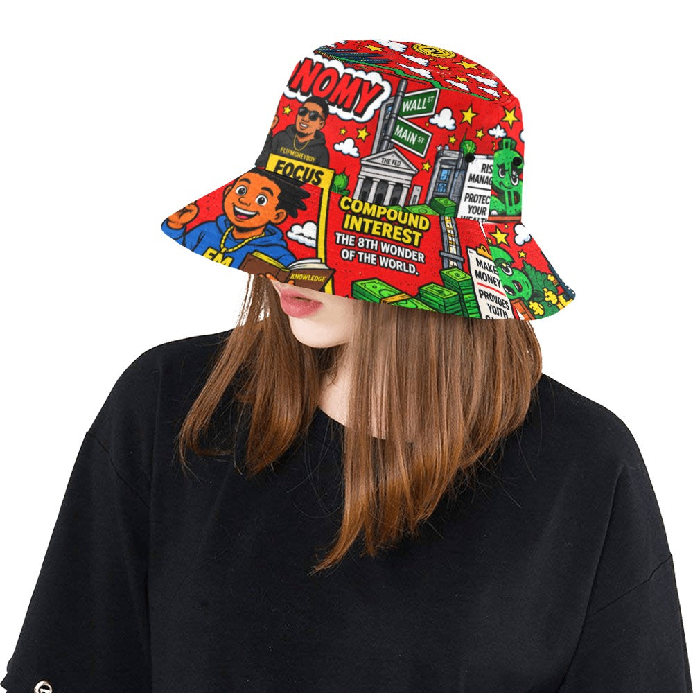 Ecocomics World Red Bucket Hat