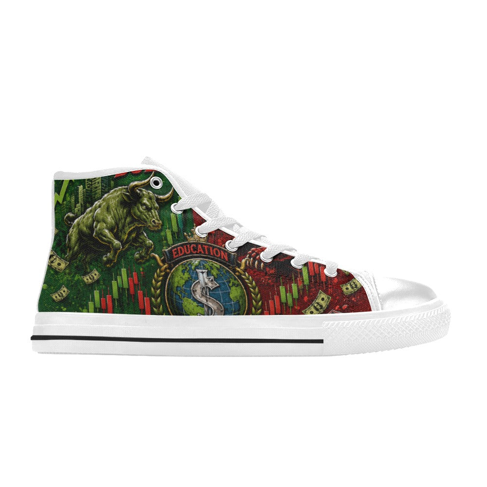Sneakers Kids' High Top Canvas Shoes-4 Sides Bulls And Bears
