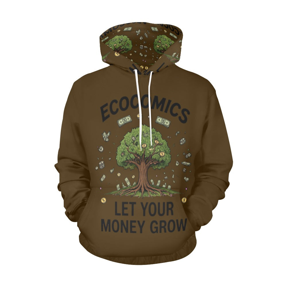 Ecocomics Brown Let Your Money Grow Hoodie (USA Size)