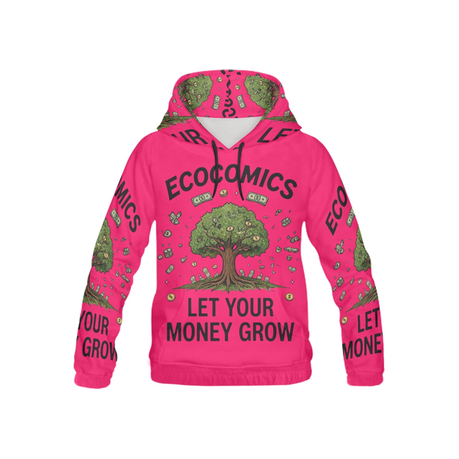 Ecocomics Pink Let Your Money Grow Hoodie for Kid (USA Size)