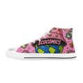 Ecocomics High Top Canvas Pink Shoes for Kids