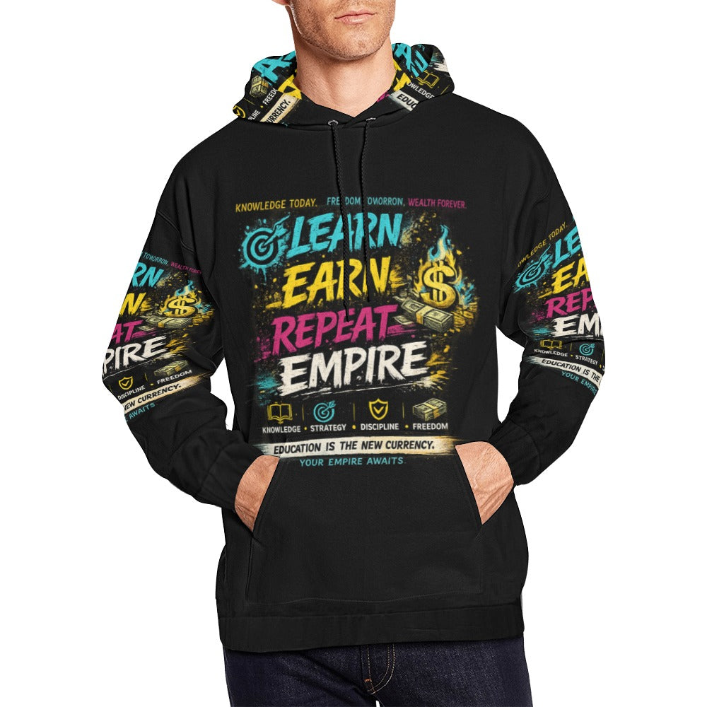 EcoComics Learn • Invest • Repeat Hoodie – Black