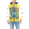 Ecocomic Bubble Jacket Yellow and White Hooded Jacket