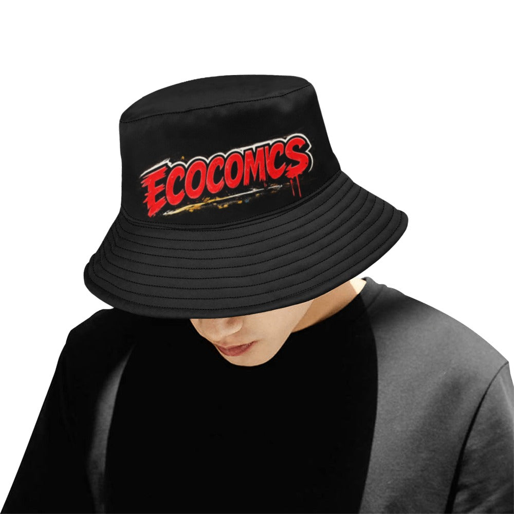 EcoComics Signature Logo Bucket Hat – Black