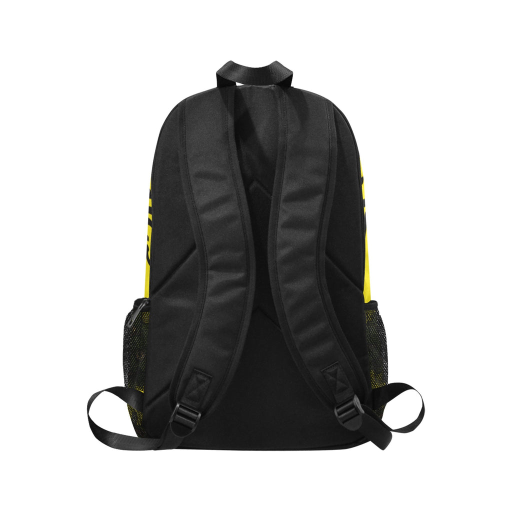 Ecocomics Yellow BackPack Fabric Backpack with Side Mesh Pockets