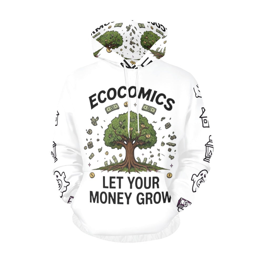 Ecocomics White Let Your Money Grow Hoodie (USA Size)
