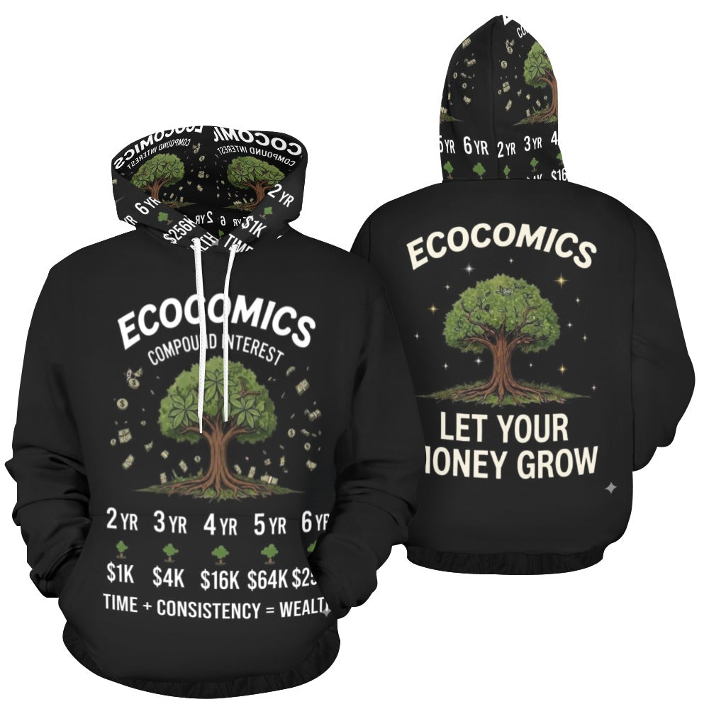 Ecocomics Black Let Your Money Grow Hoodie (USA Size)