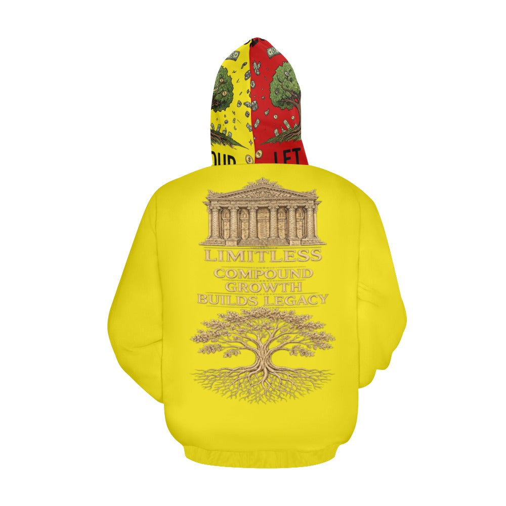 Ecocomics Red/Yellow Let Your Money Grow Hoodie (USA Size)
