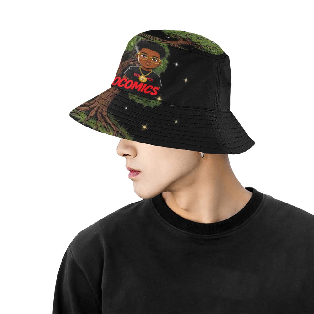 Flipmoneyboy  Bucket Hat Learn Invest Build Wins Bucket Hat