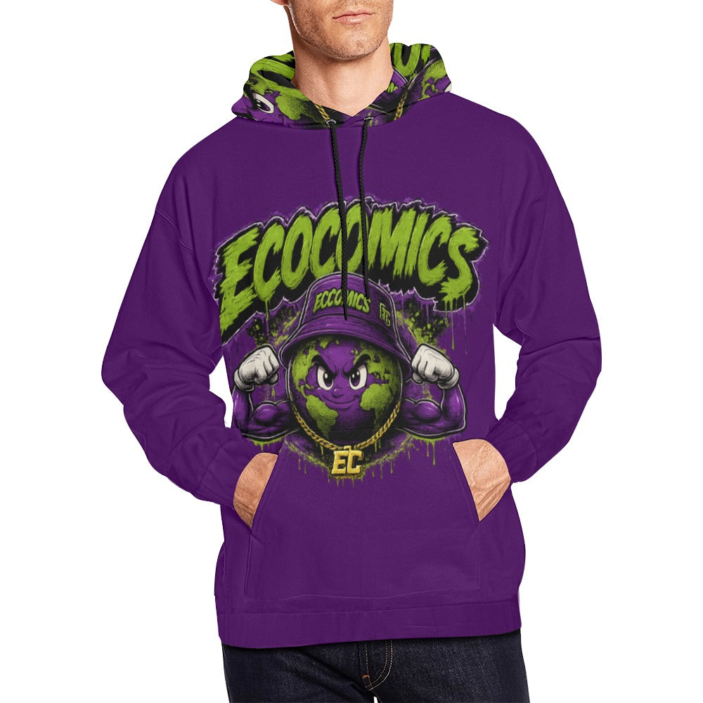 learn invest repeat purple hoodie (USA Size)