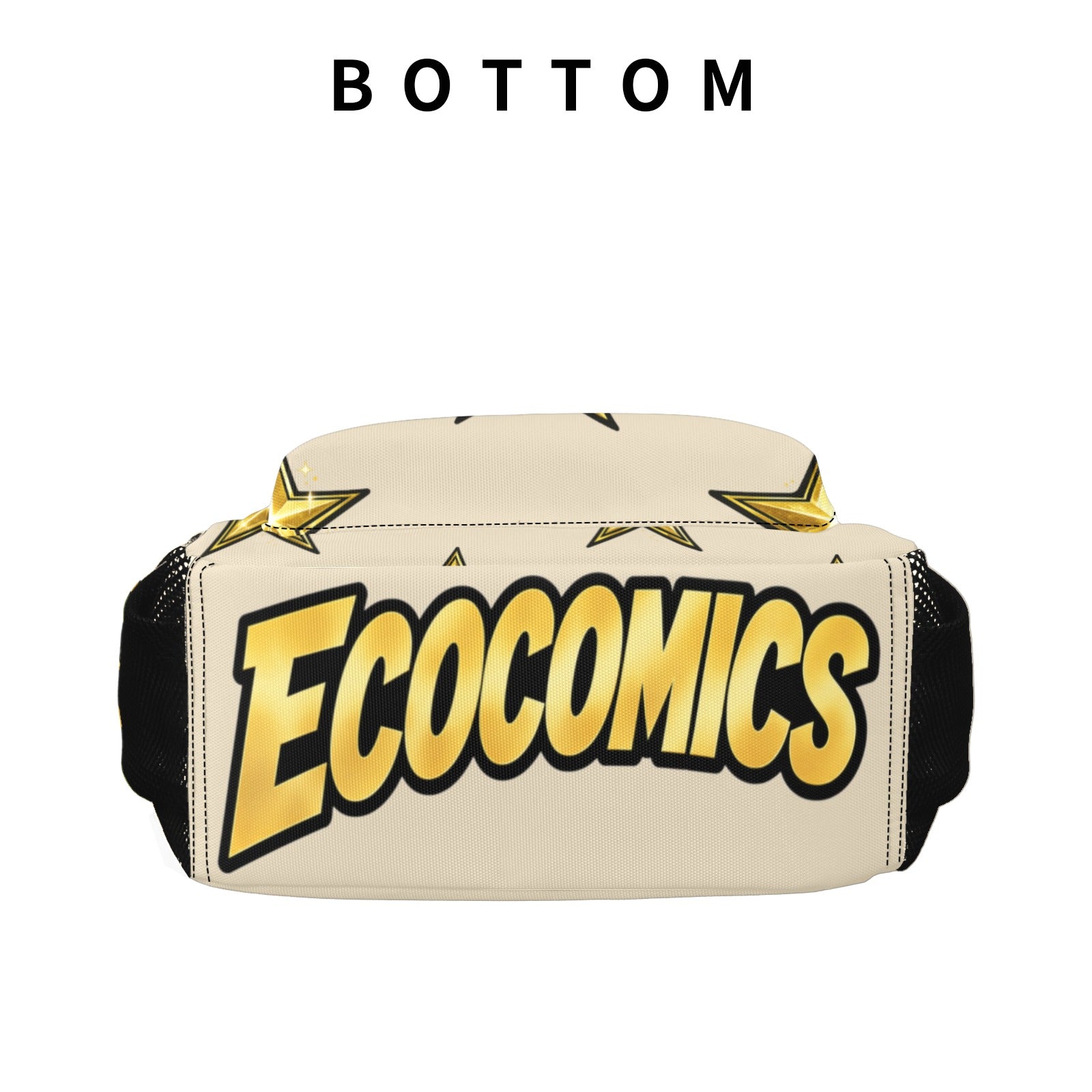 EcoComics Stars BookBag Tan Casual Backpack-Large