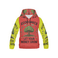 Ecocomics Red/Yellow Let Your Money Grow Hoodie for Kid (USA Size)