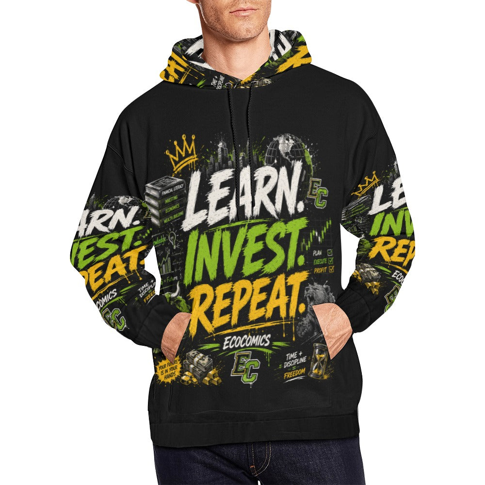 EcoComics Learn • Invest • Repeat Hoodie – Gold