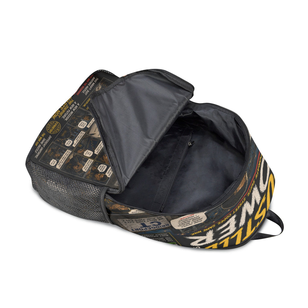 EcoComics "The Power of Hustle" Backpack | Laptop & School Book Bag