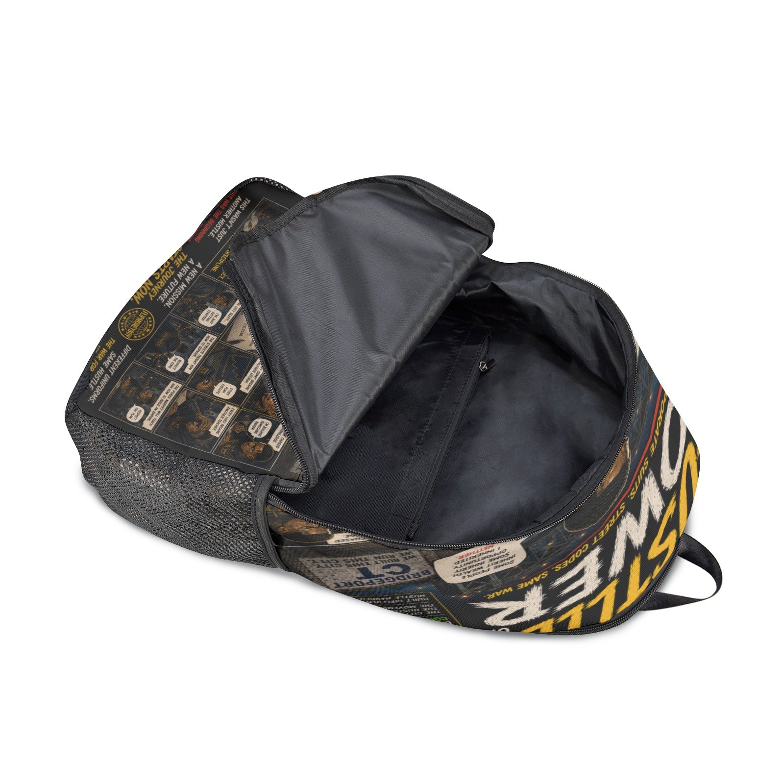 EcoComics "The Power of Hustle" Backpack | Laptop & School Book Bag