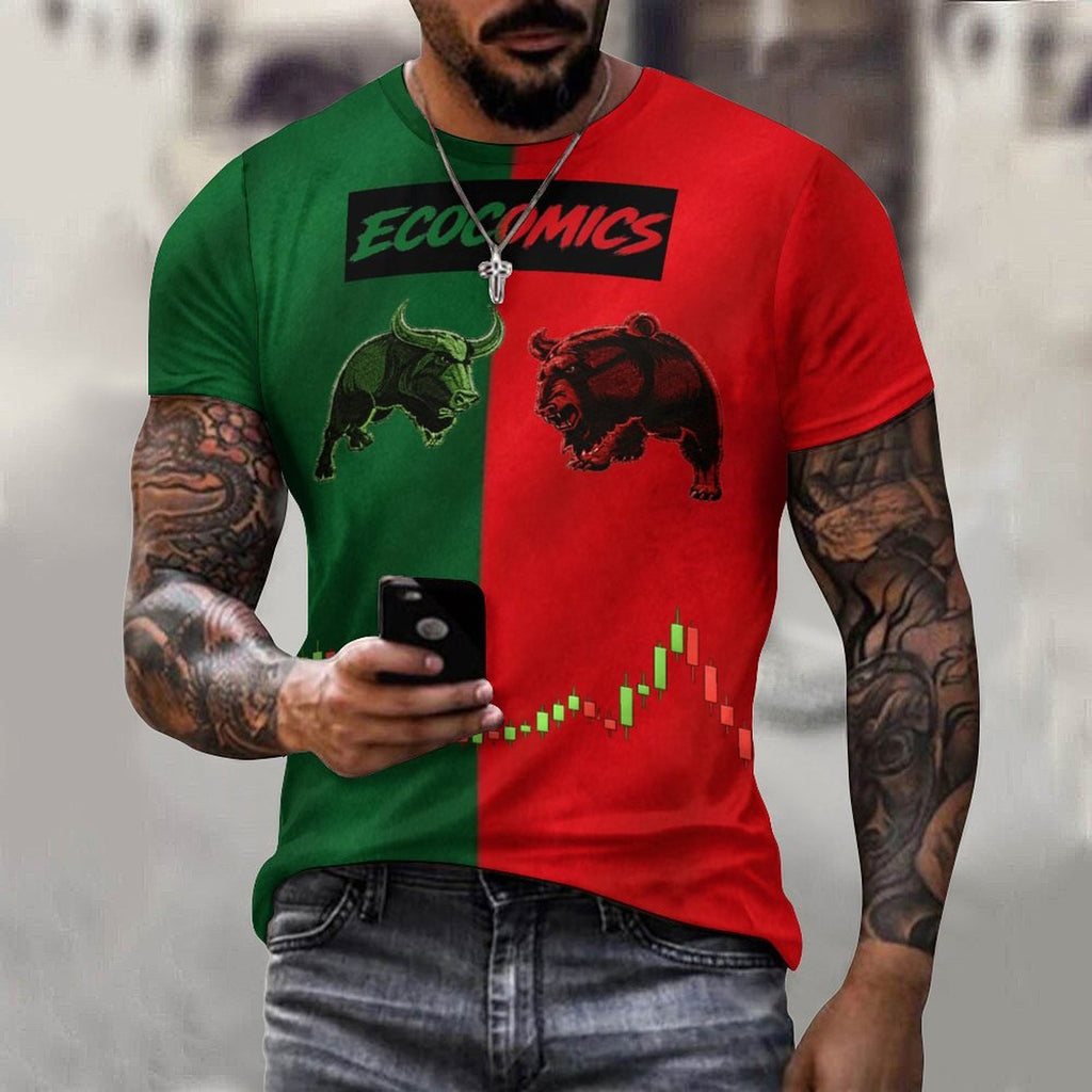 Ecocomics Bulls And Bears Cotton T-Shirt