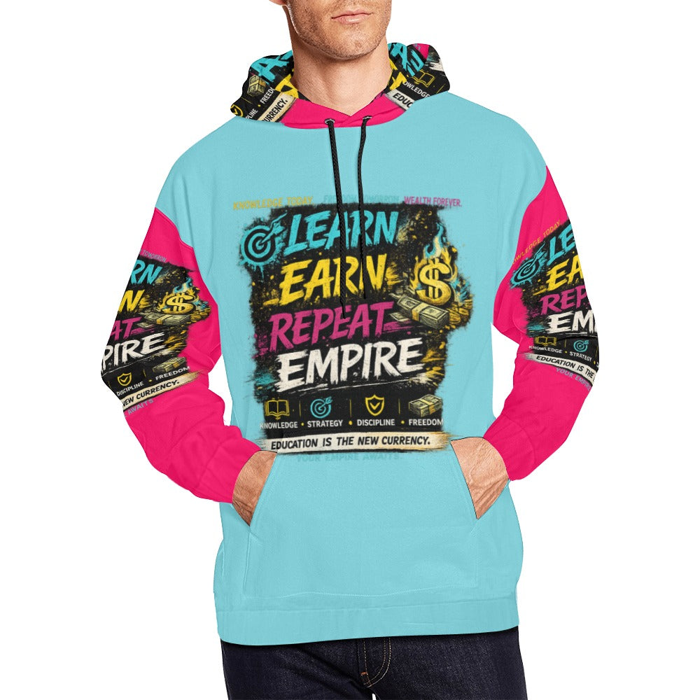 EcoComics Learn • Invest • Repeat Hoodie – Pink
