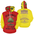 Ecocomics Red/Yellow Let Your Money Grow Hoodie (USA Size)