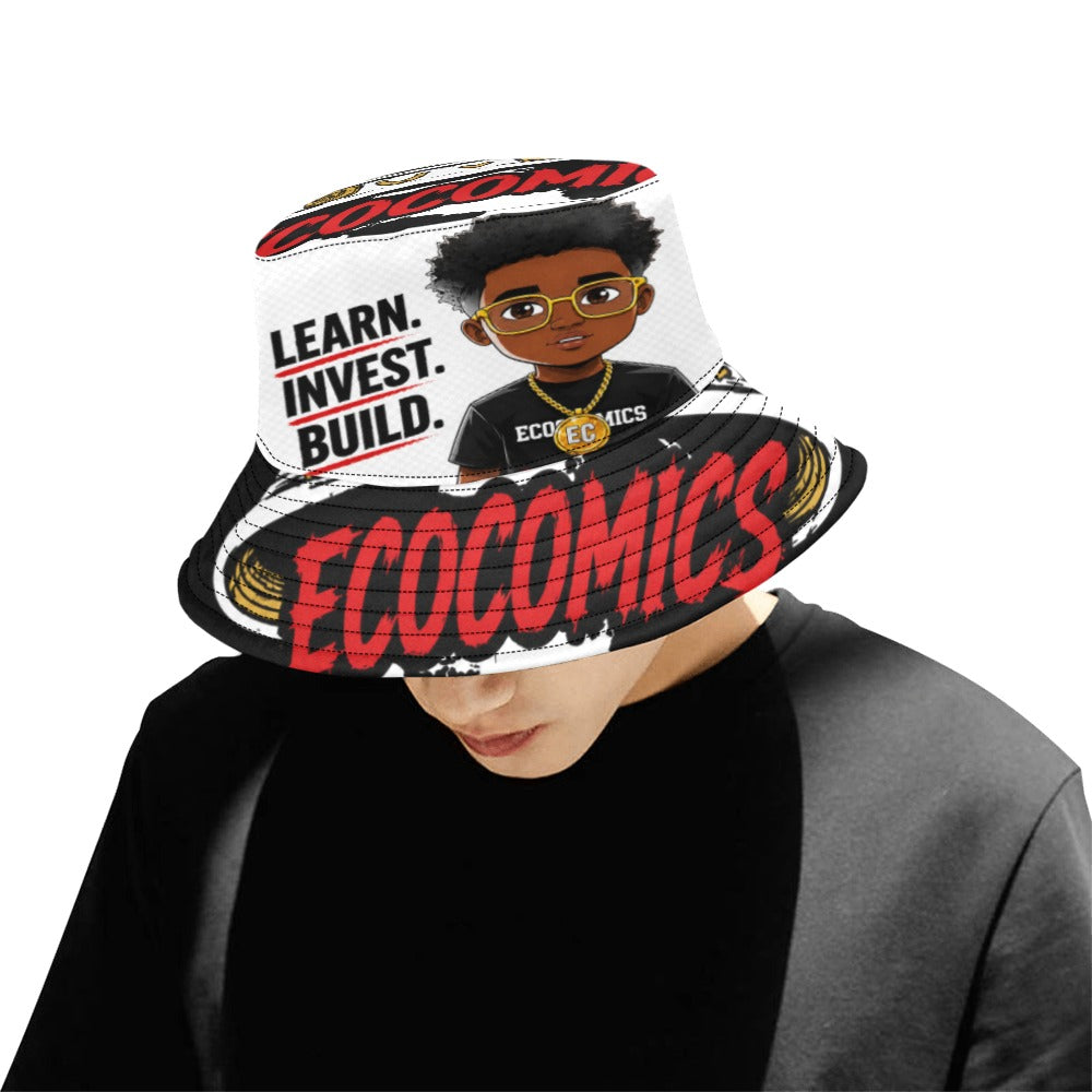 EcoComics "Learn. Invest. Build." Bucket Hat |