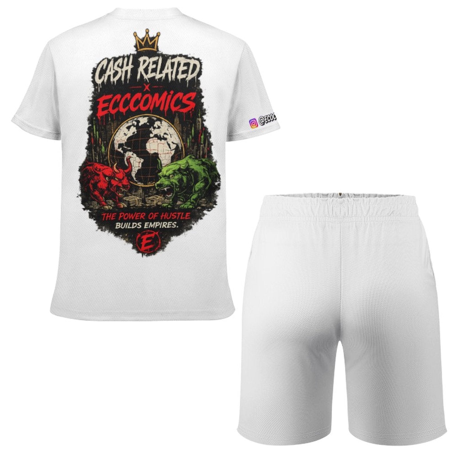 Ecocomics Cash Related Teen T-shirt Set White