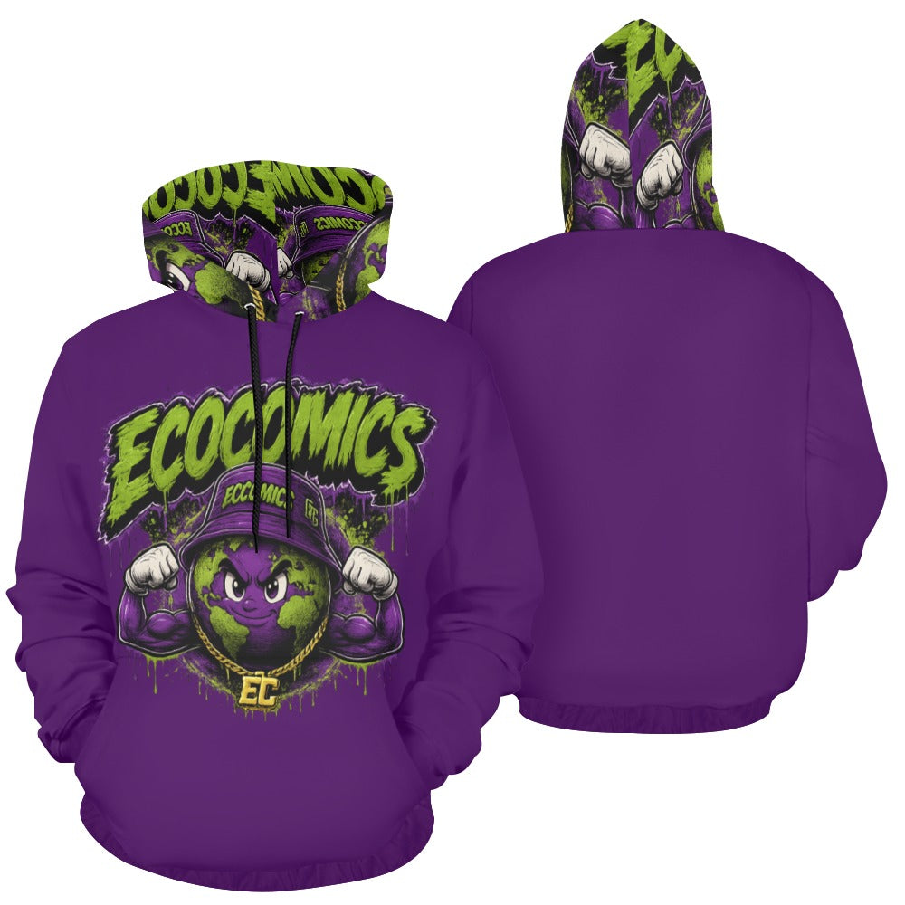 learn invest repeat purple hoodie (USA Size)