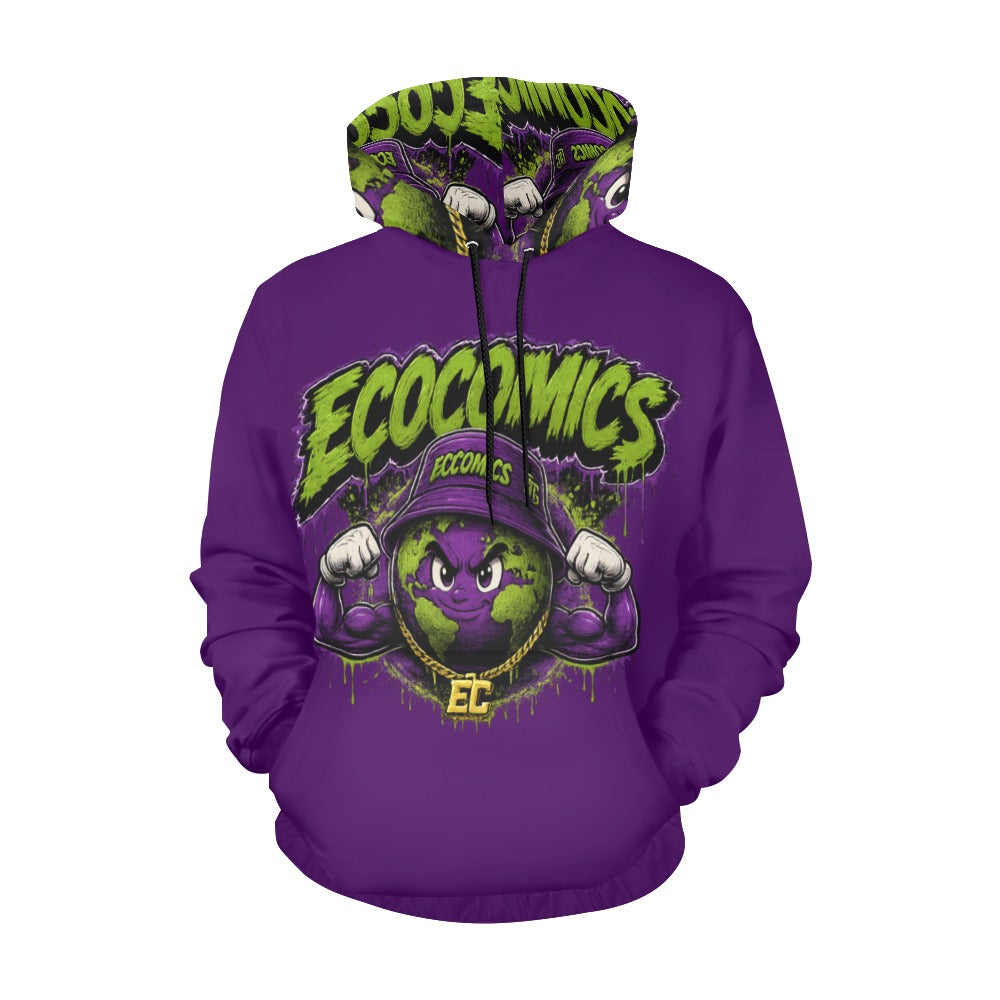 learn invest repeat purple hoodie (USA Size)