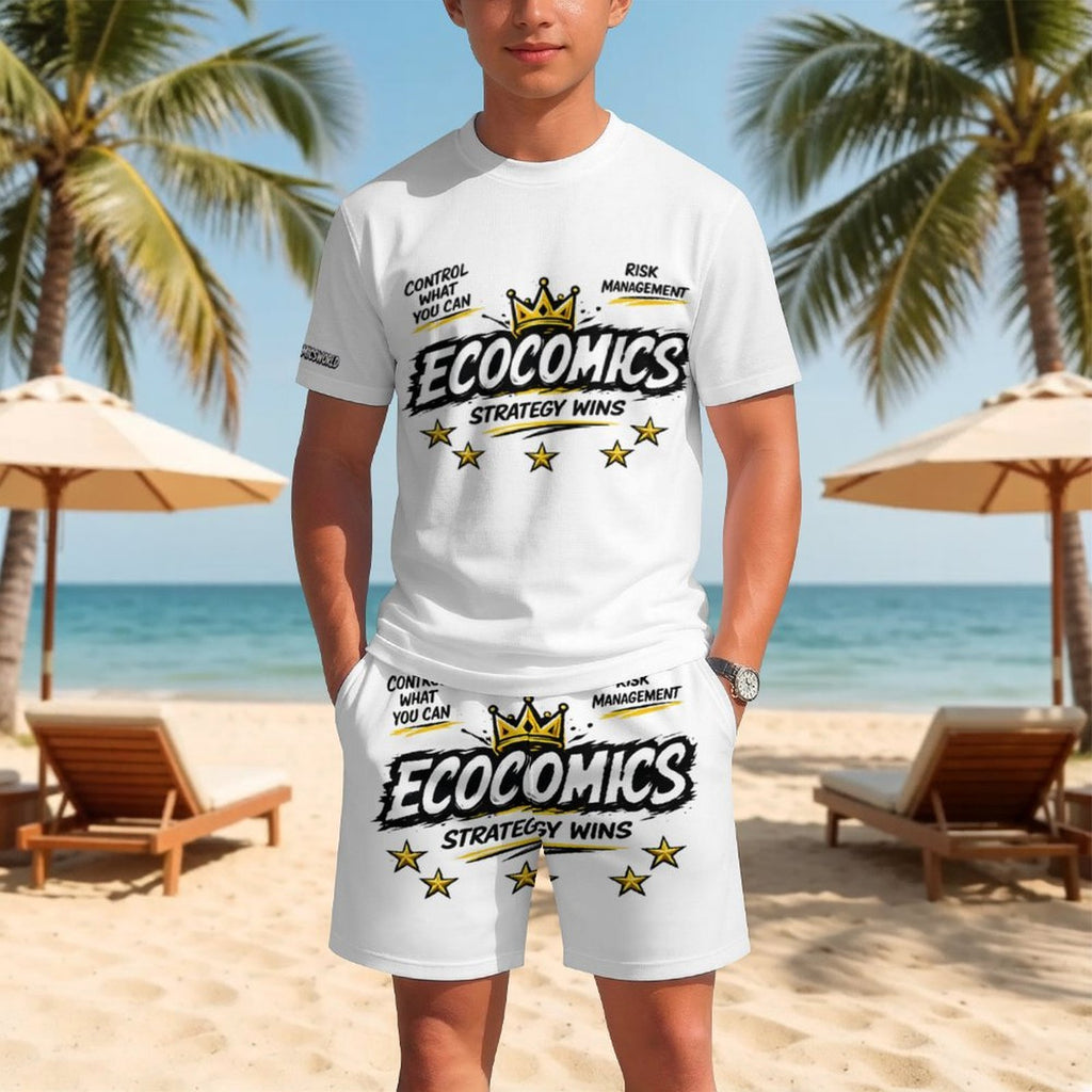 Ecocomics Strategy Wins Teen T-shirt Set White