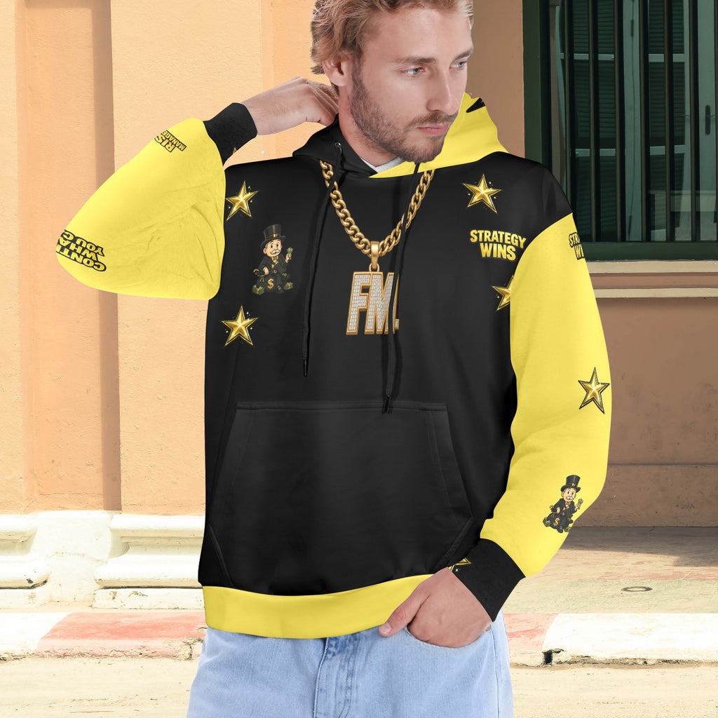 Ecocomics Hoodie Black & Yellow Men's Hoodie