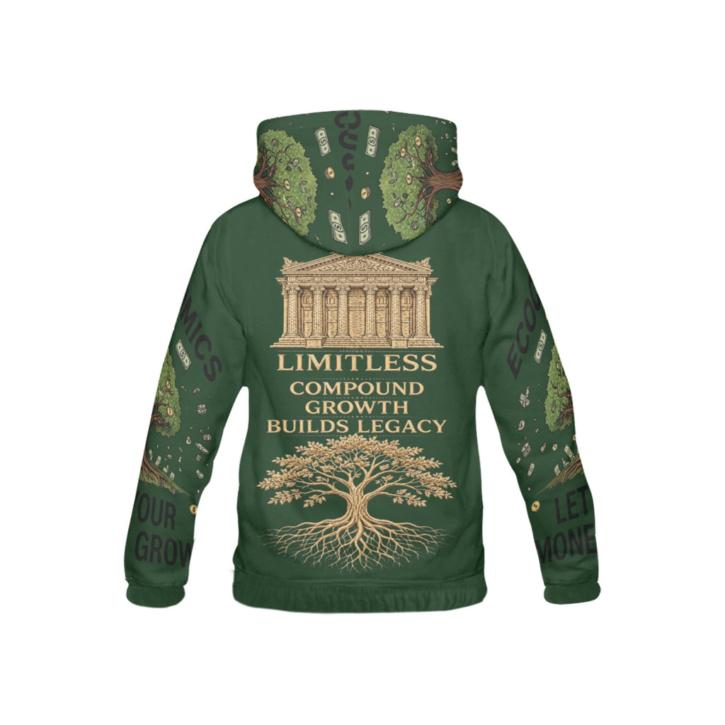 Ecocomics Green Hoodie All Over Print Hoodie for Kid (USA Size)