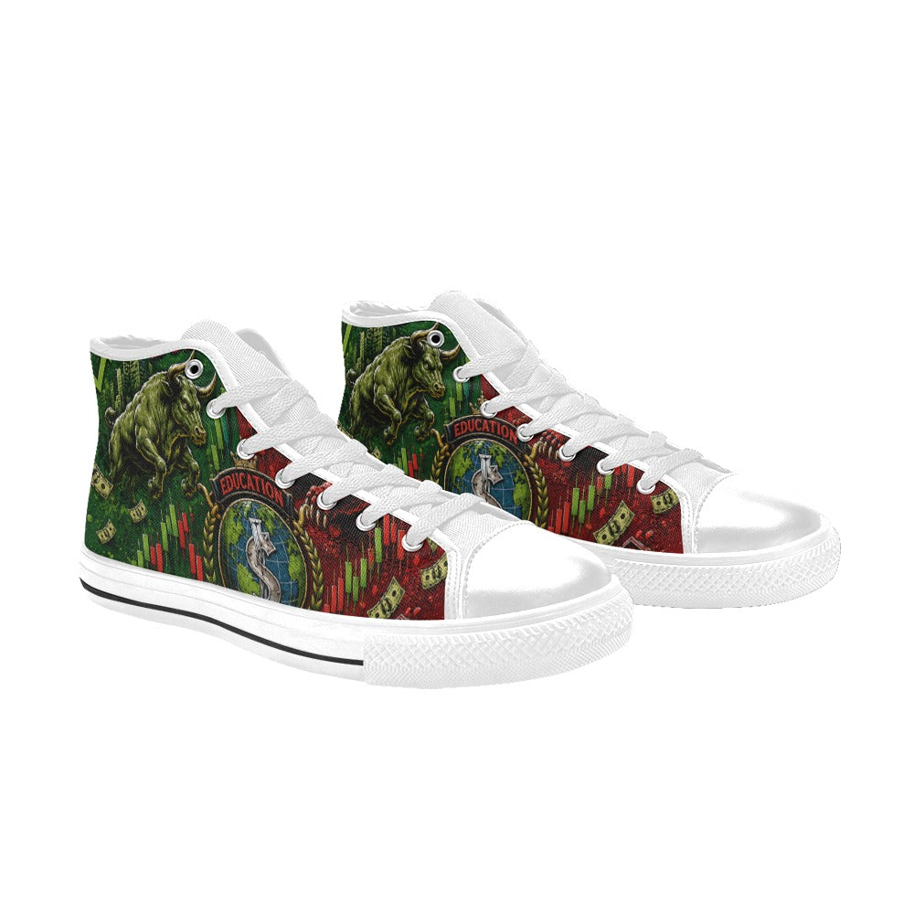 Sneakers Kids' High Top Canvas Shoes-4 Sides Bulls And Bears